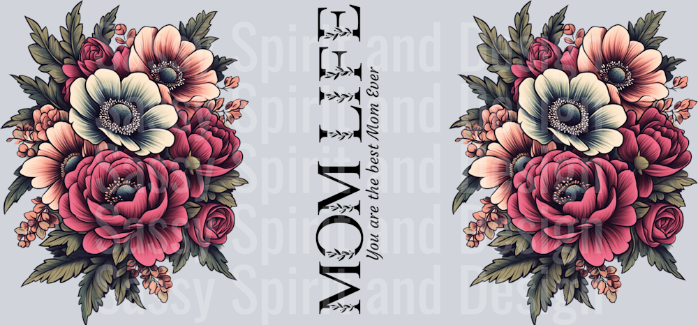 mom life pink flowers