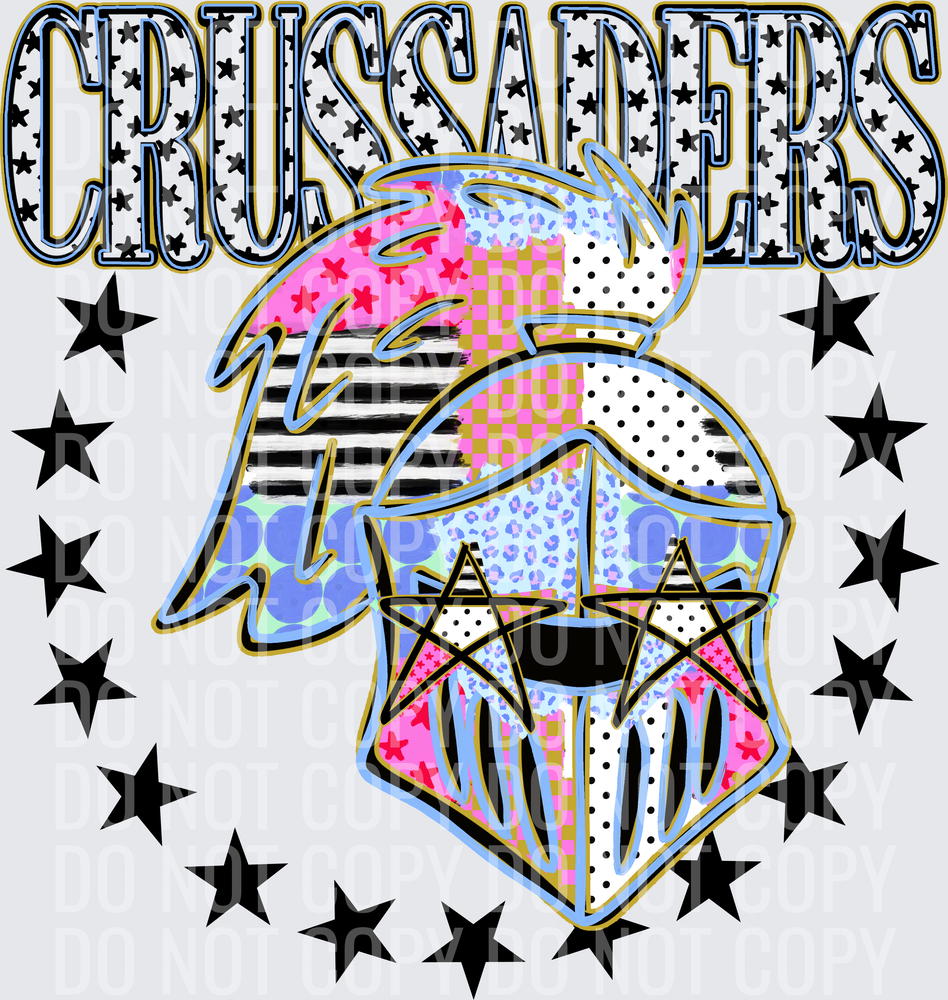 KayndiDesigns 09.26 Patchwork Varisty Stars Crussaders