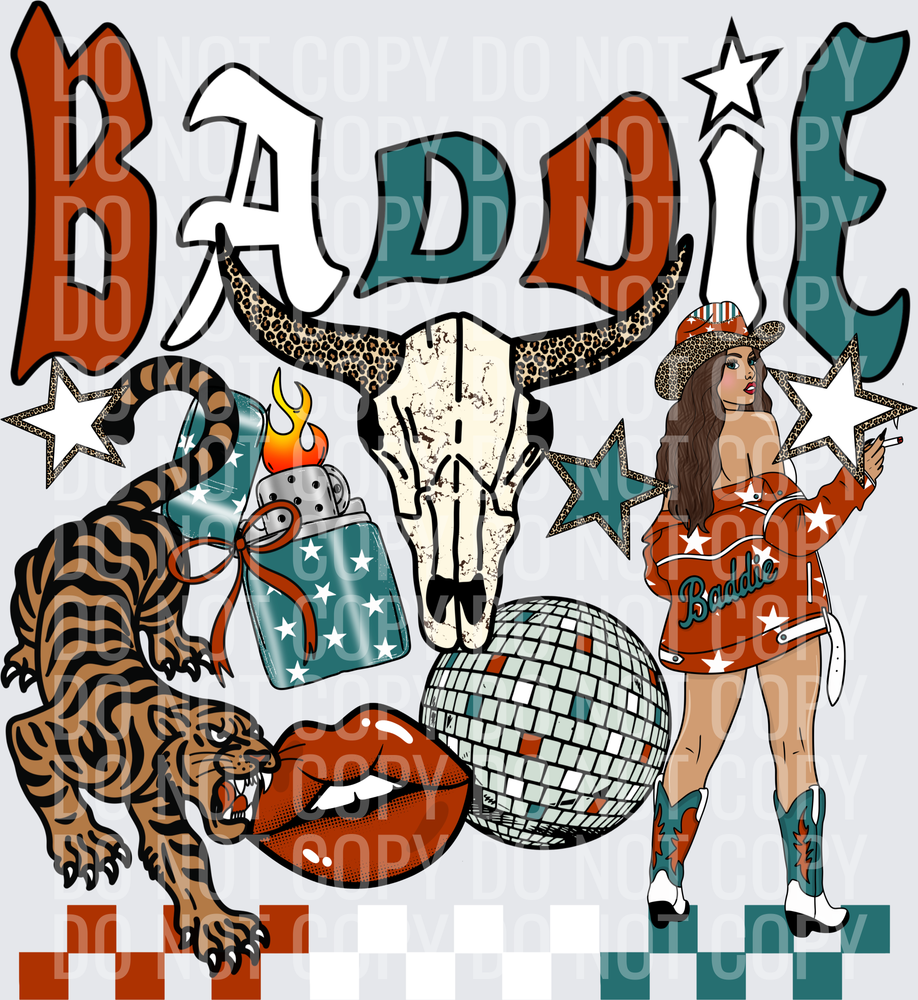 Baddie with tiger_checkered