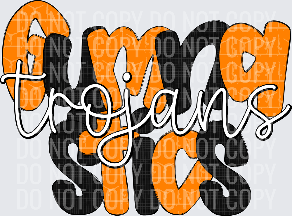 TrojansOrangeBlack-Gymnastics