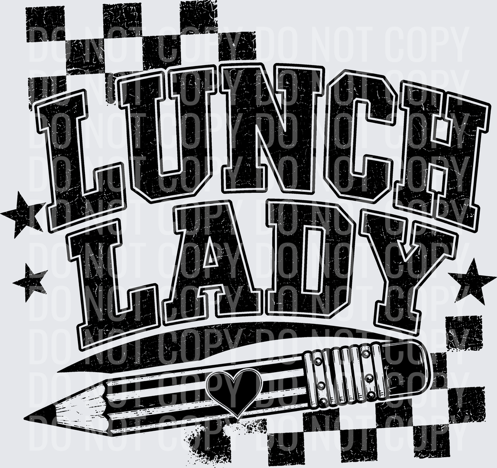 LUNCH LADY CHECKERED