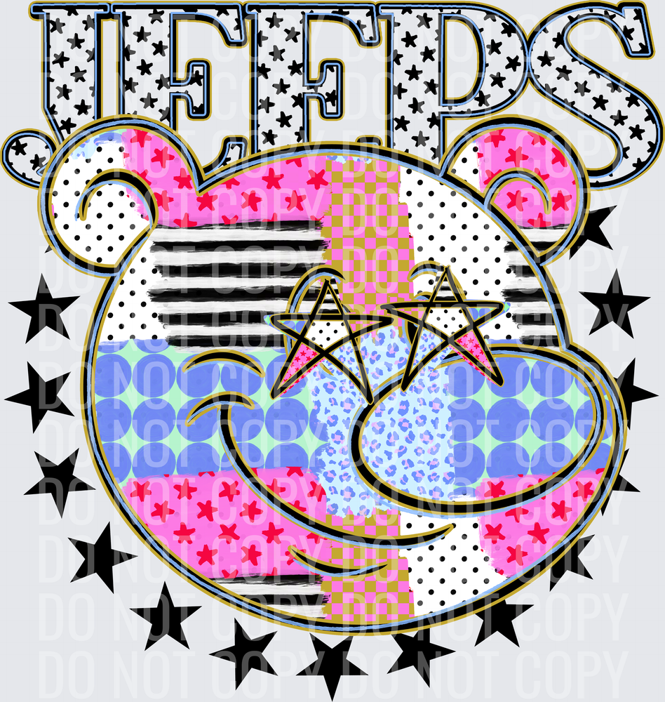 KayndiDesigns 09.26 Patchwork Varisty Stars Jeeps