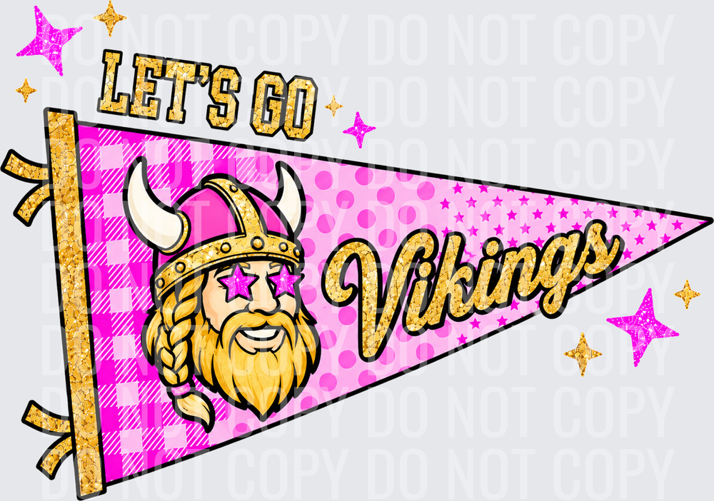 Viking cheer pennant design_print_300dpi