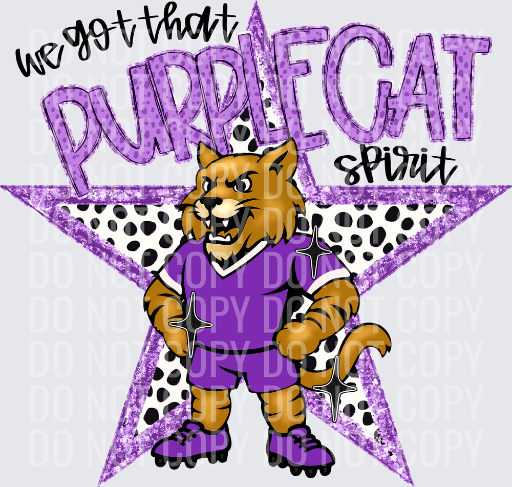 KayndiDesigns 09.26 We Got That Spirit Purple Cat Purple