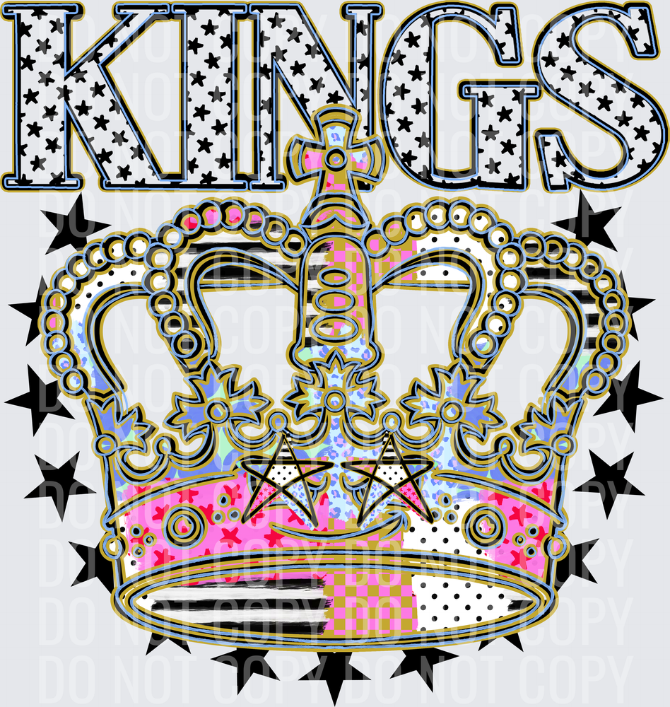 KayndiDesigns 09.26 Patchwork Varisty Stars Kings