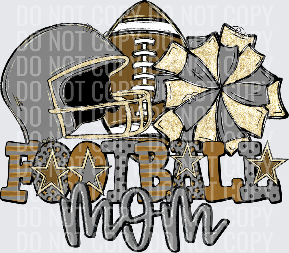 KayndiDesigns 08.26 Football Mom Gray
