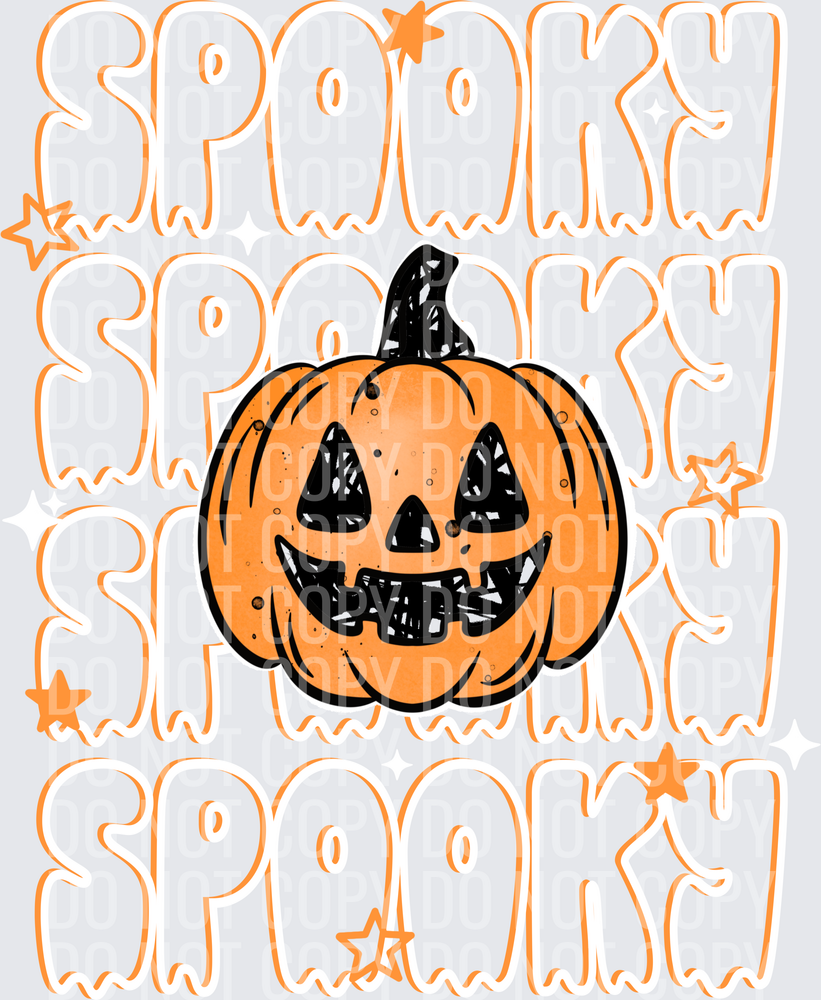 Triple Spooky Pumpkin White