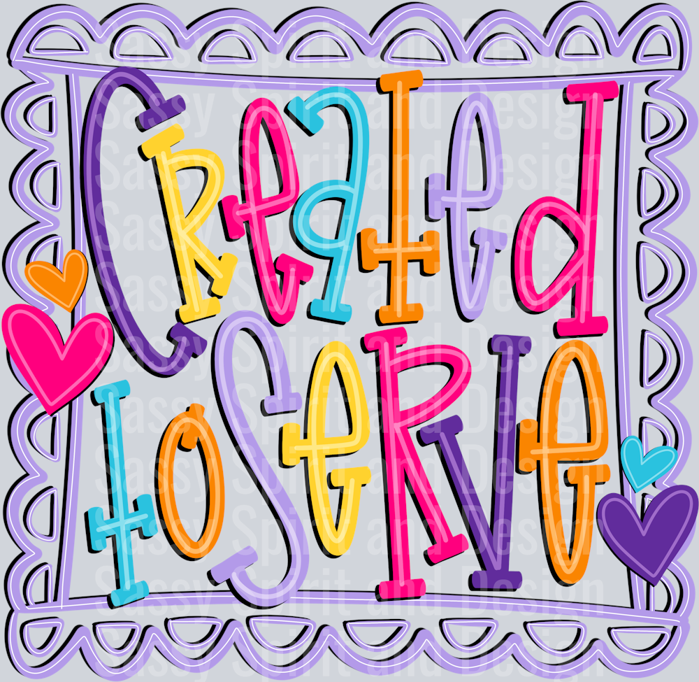 Created To Serve Doodle Bright