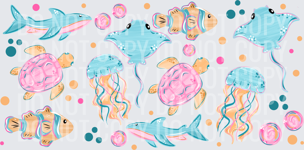 Sea Animals 16oz wrap