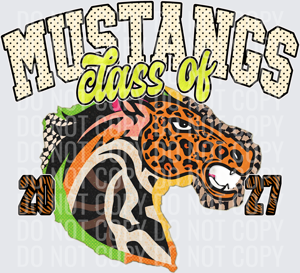 KayndiDesigns 10.26 Class of 2027 Bright Mustangs