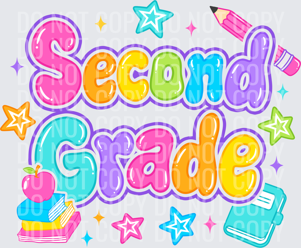 Second Grade Bubble Letters
