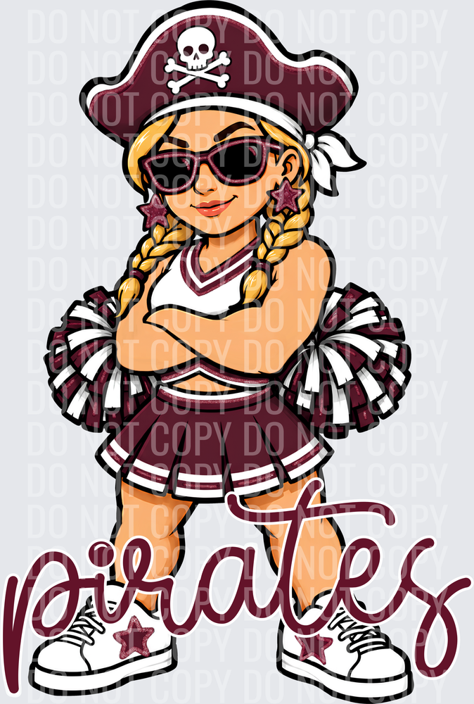 Pirates Cheer Maroon