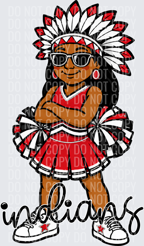 Indians Cheer Red Black