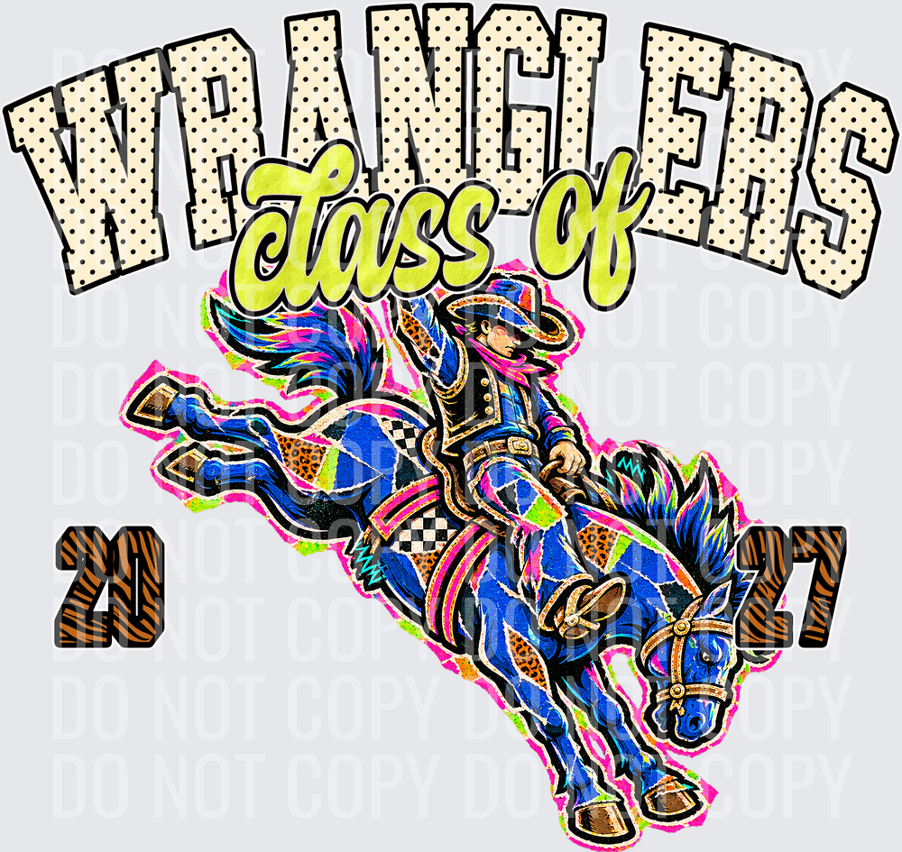 KayndiDesigns 10.26 Class of 2027 Bright Wranglers
