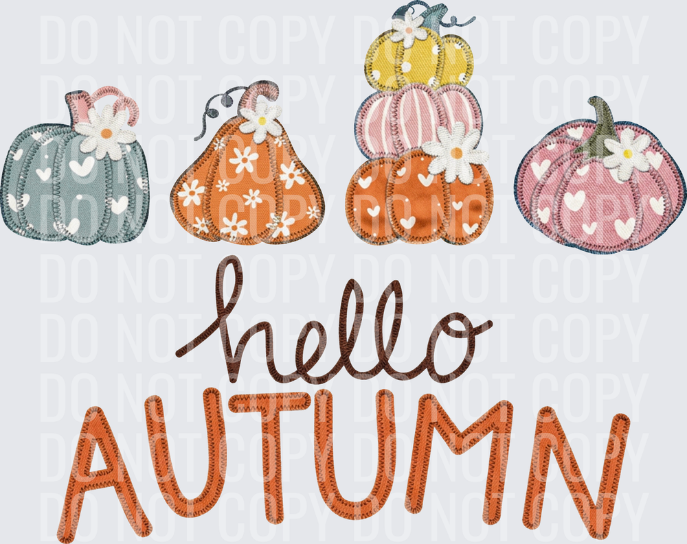 hello autumn FAUX PATCH HWDS