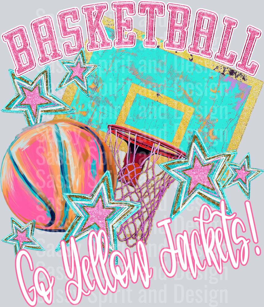 BRIGHT BASKETBALL GO YELLOW JACKETS