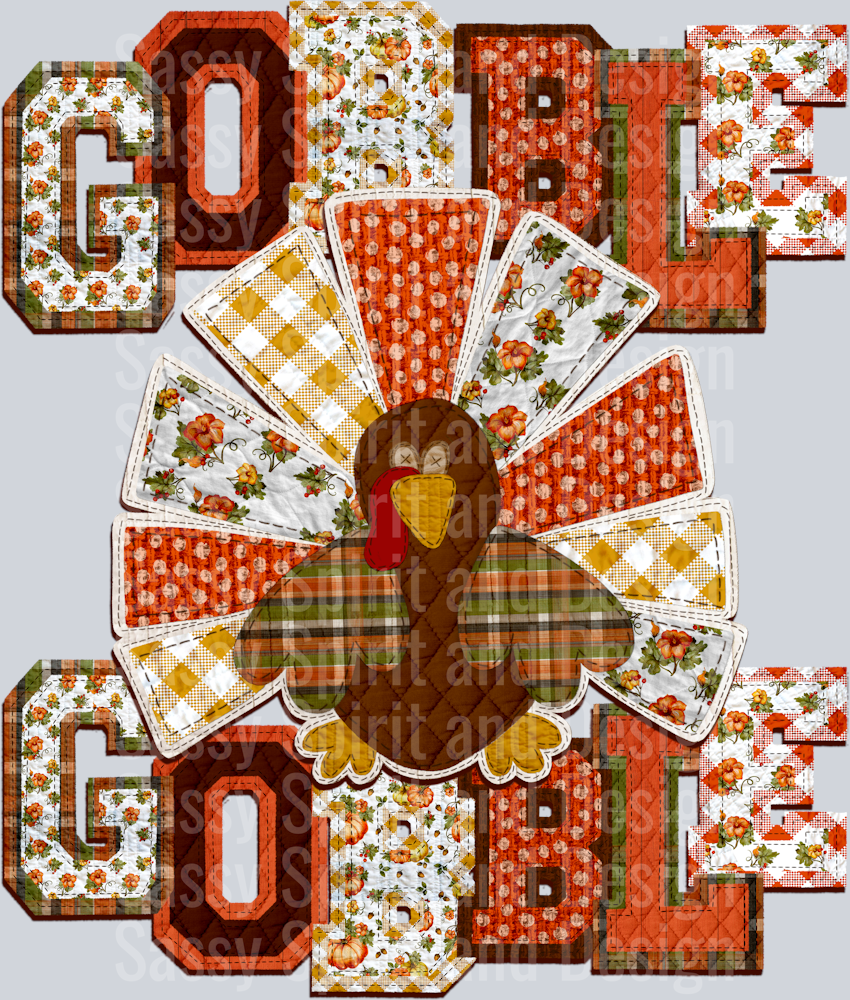 GOBBLE GOBBLE DROP SHADOW