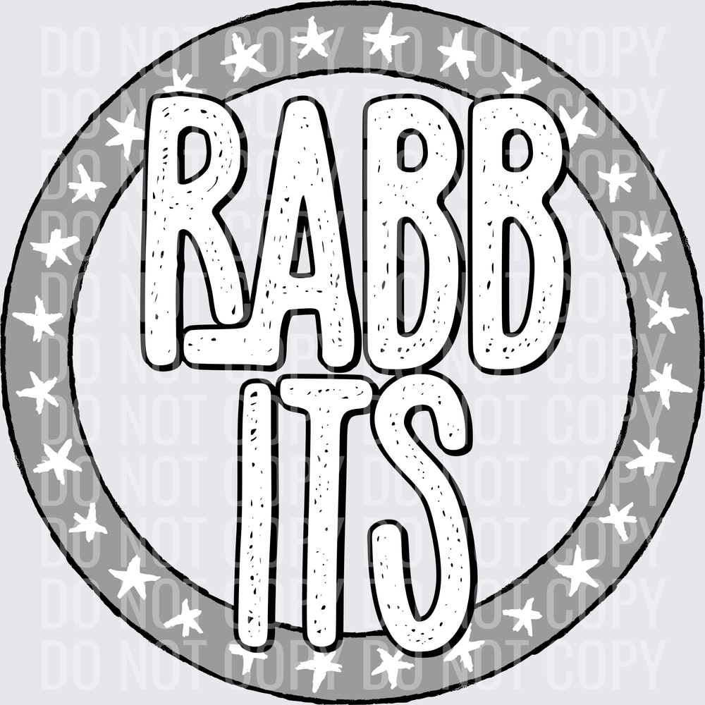 RabbitsStarCircleGrayWhite