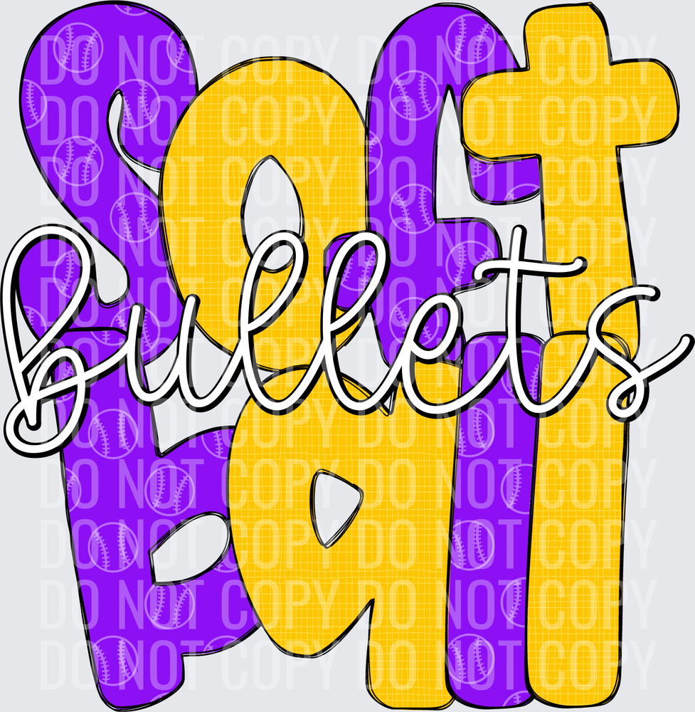 BulletsPurpleYellowGold-Softball