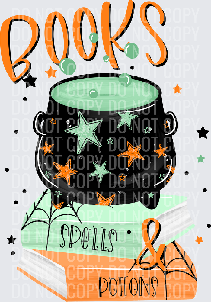 Book spells and potions