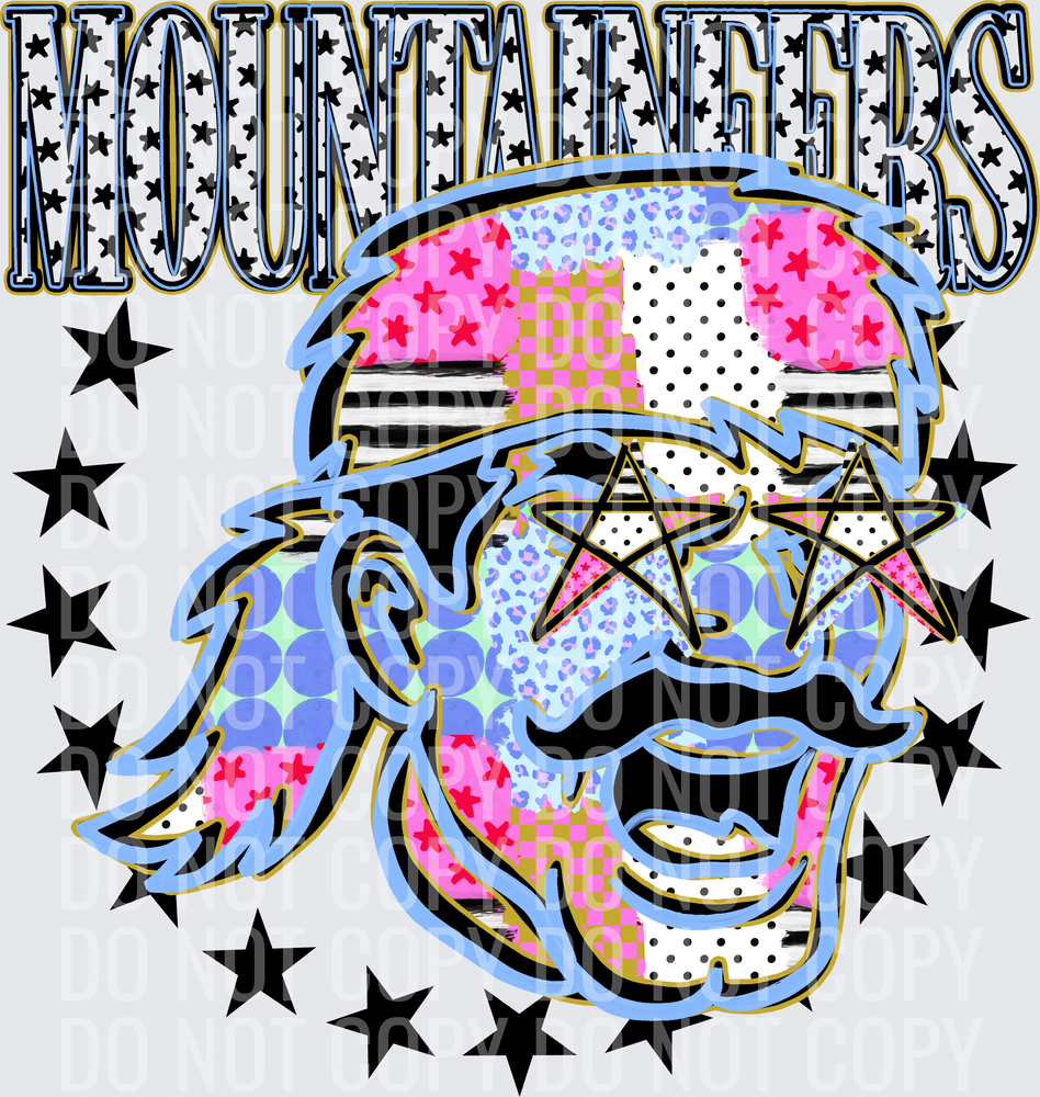 KayndiDesigns 09.26 Patchwork Varisty Stars Mountaineers