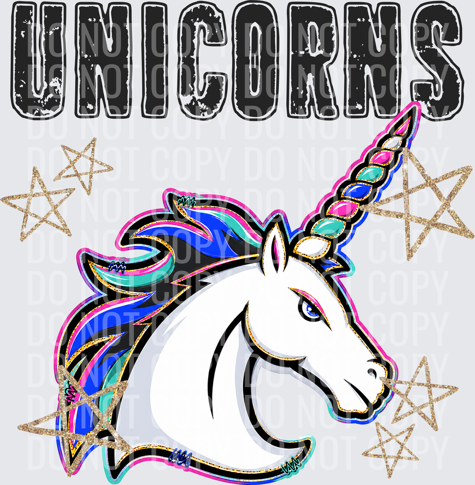 KayndiDesigns 08.26 Grunge Varsity Unicorns