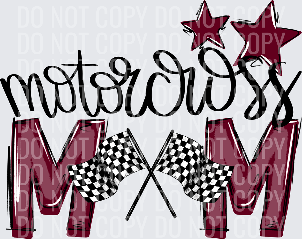 maroon motorcross