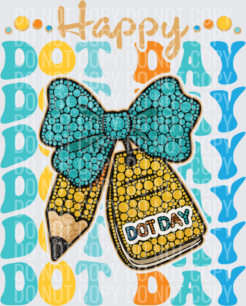 Preppy-Coquette-Bow-Happy-Dot-Day-Teachers-Kids-Boys-Girls-Long-Sleeve-T-Shirt