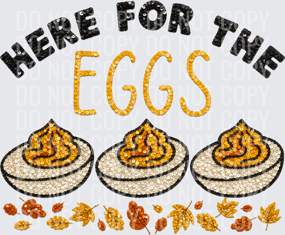 here for the eggs sequin