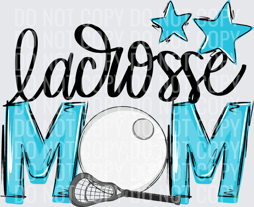 bright blue lacrosse