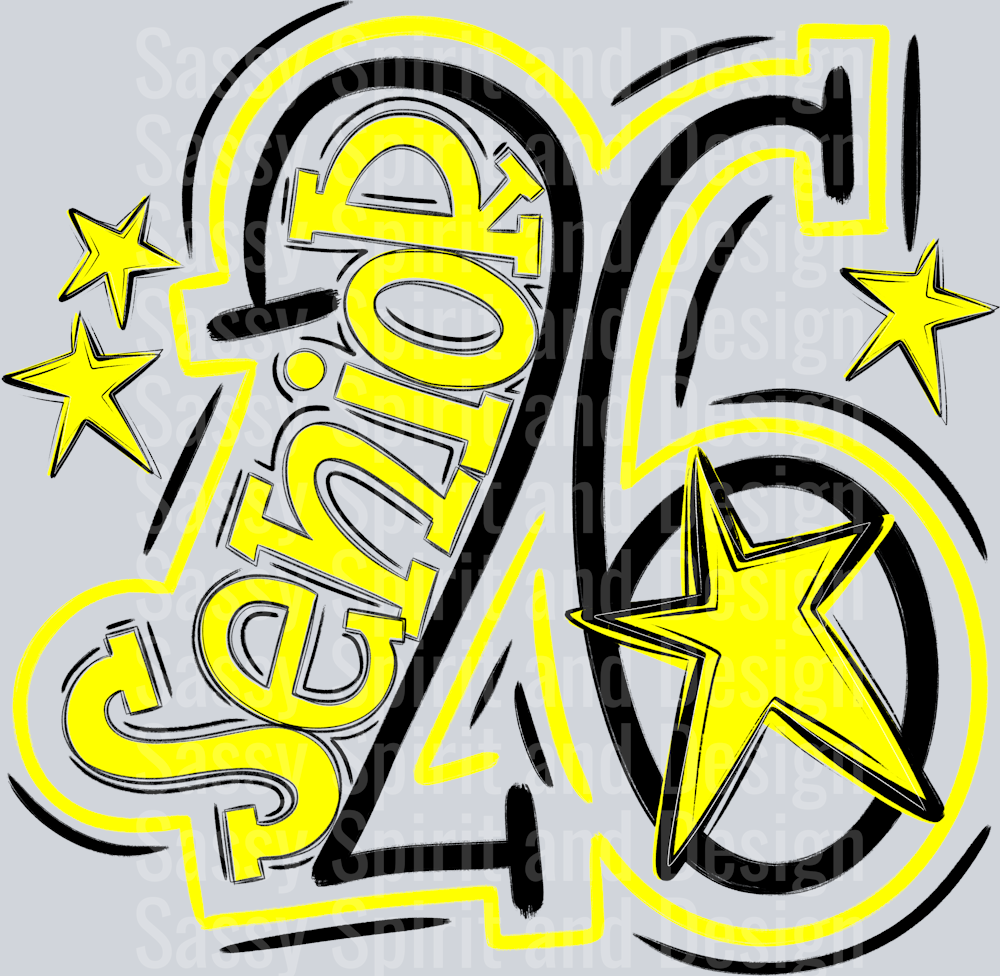 Senior 2026 Black Yellow