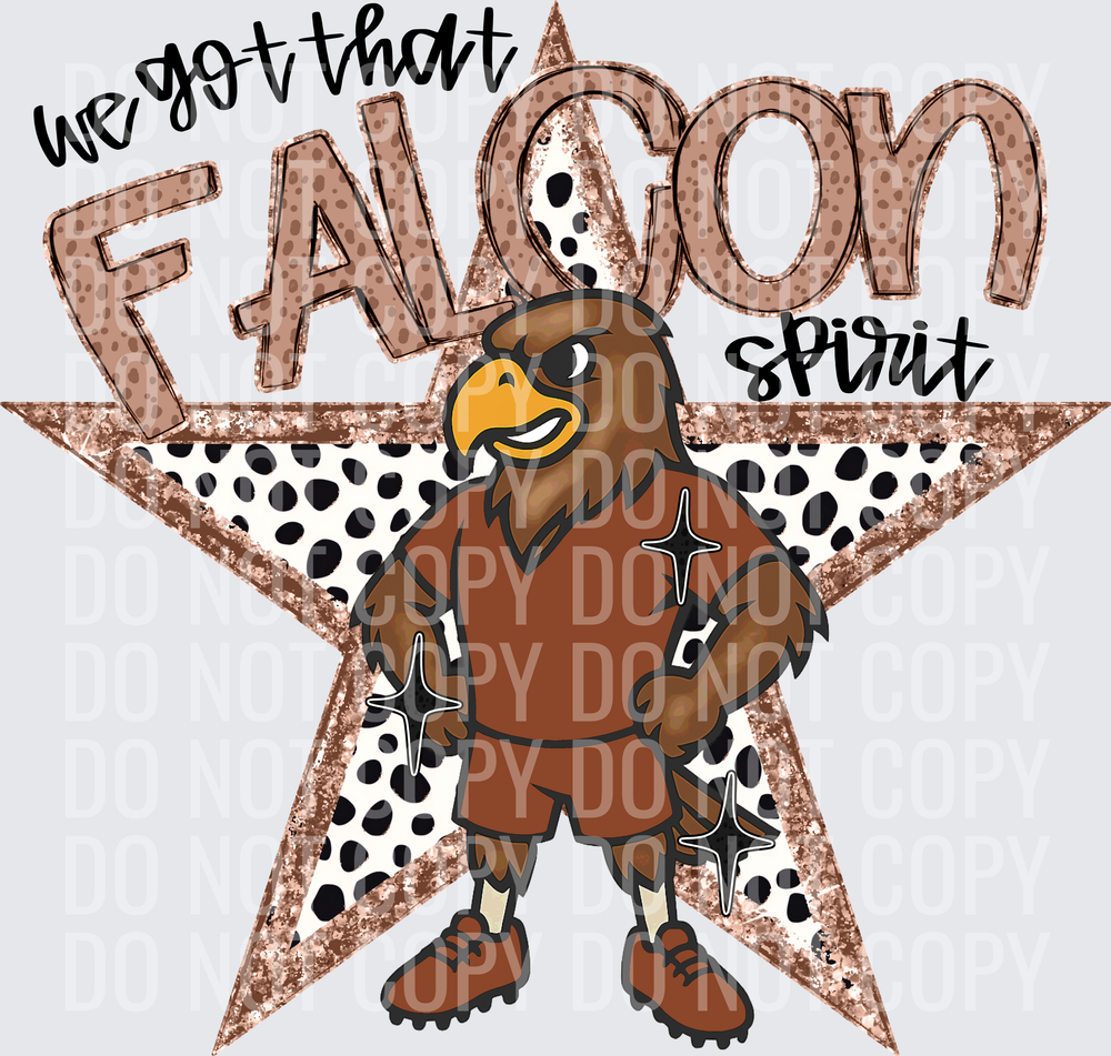 KayndiDesigns 09.26 We Got That Spirit Falcon Brown