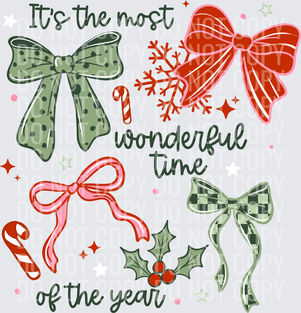 Most wonderful time bows