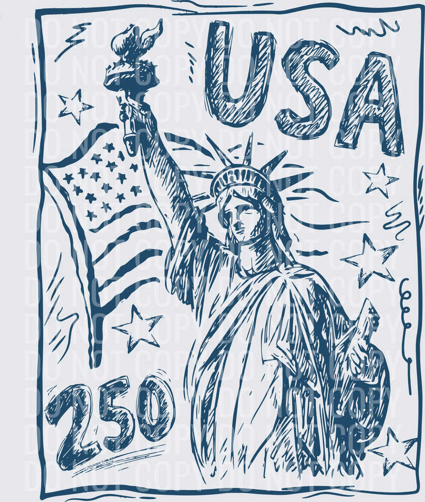 250 usa statue of liberty