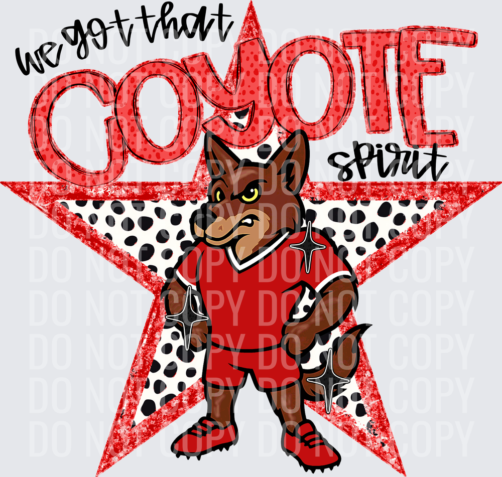 KayndiDesigns 09.26 We Got That Spirit Coyote Red