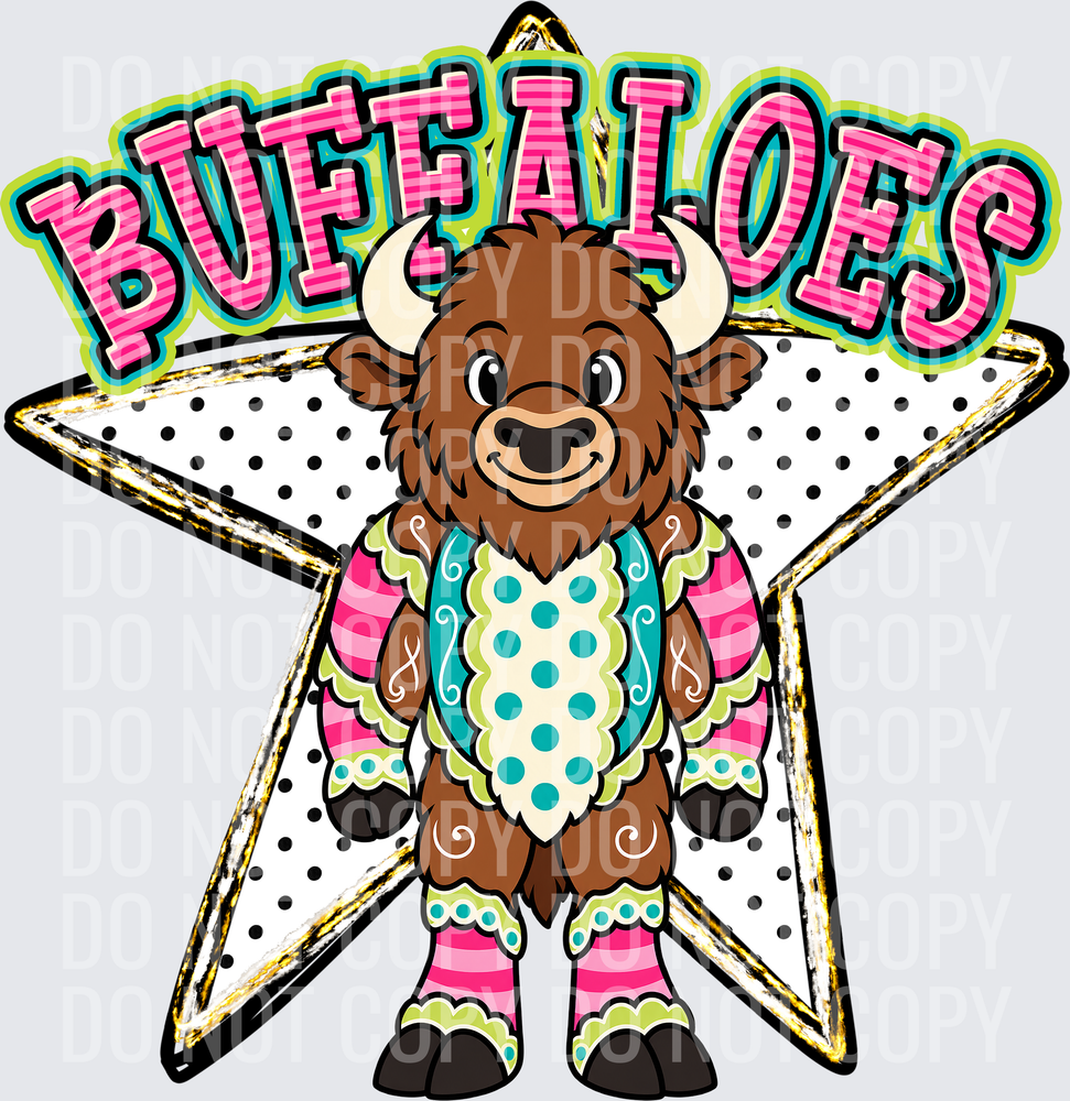 KayndiDesigns 10.26 Pattern Parade Star Buffaloes