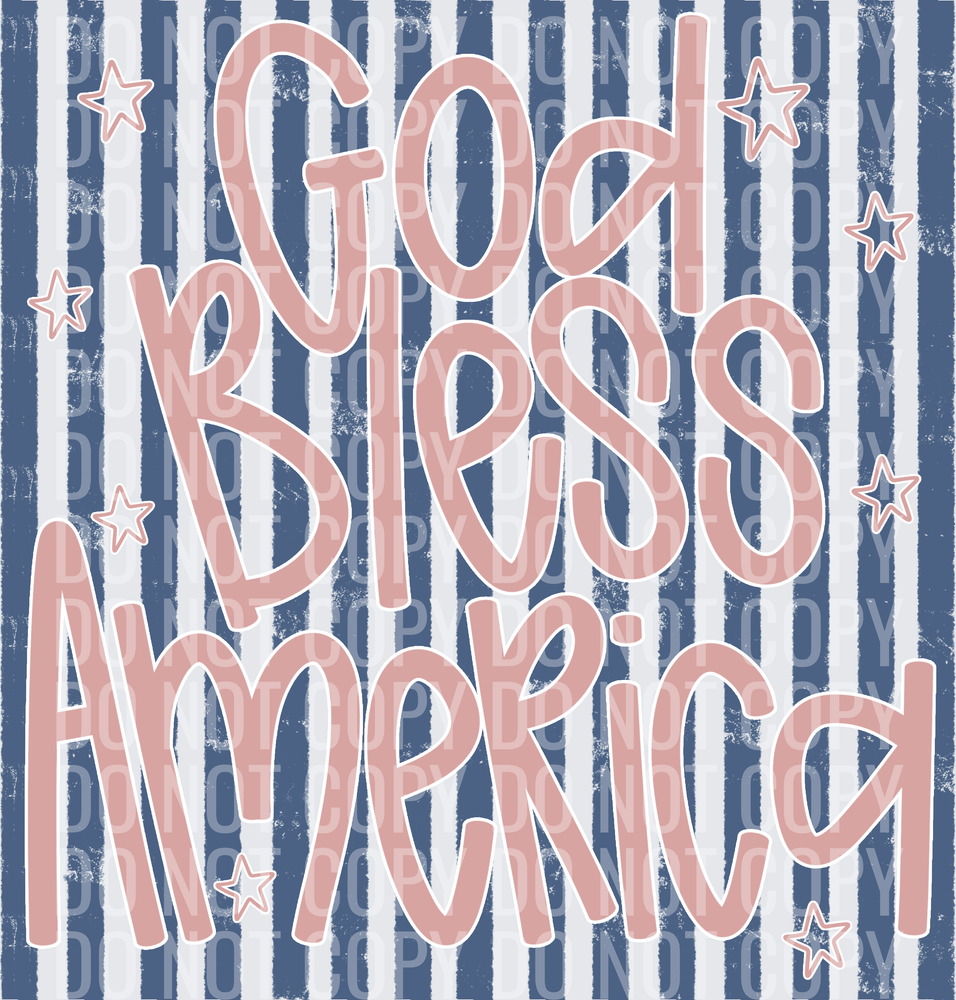 God Bless America Stripes