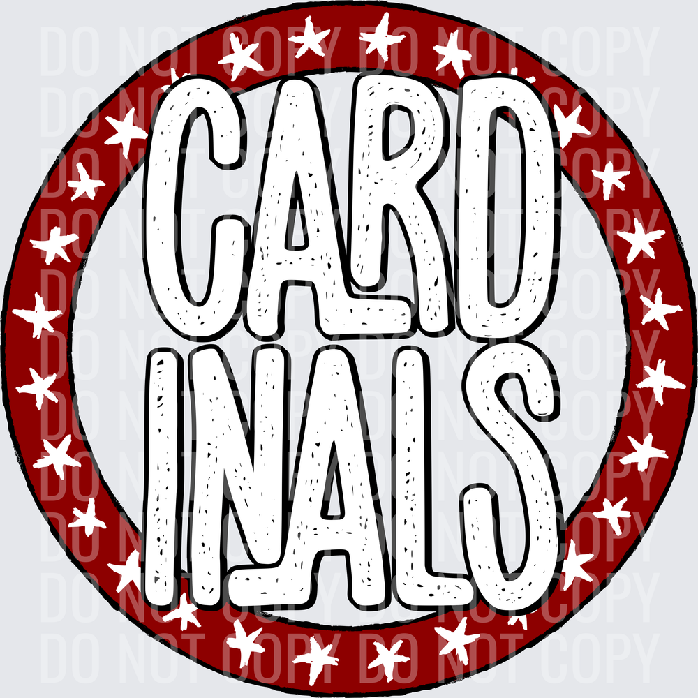 CardinalsStarCircleMaroonWhite