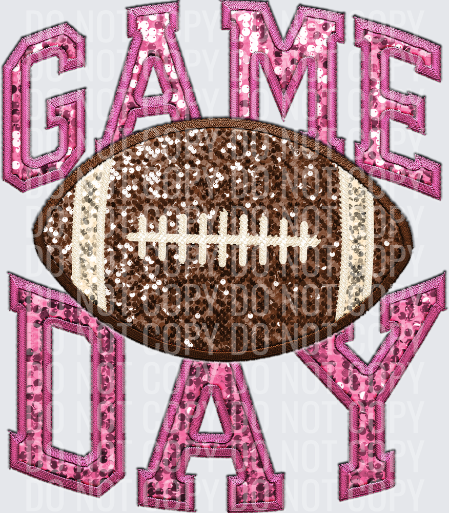 KayndiDesigns 06.26 Game Day Sequin Embriodery 20 Pink