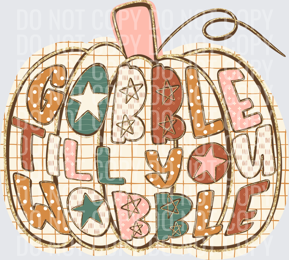 Gobble till you wobble with glitter