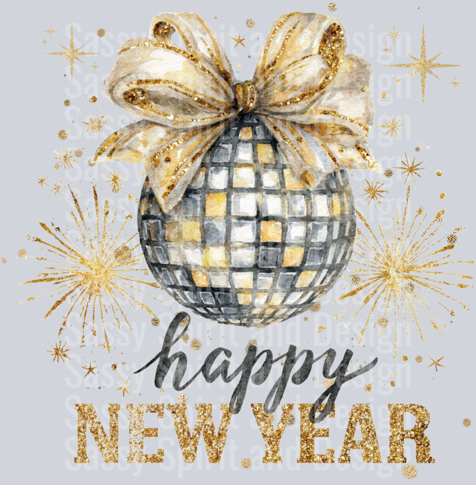 happy new year disco ball 300dpi