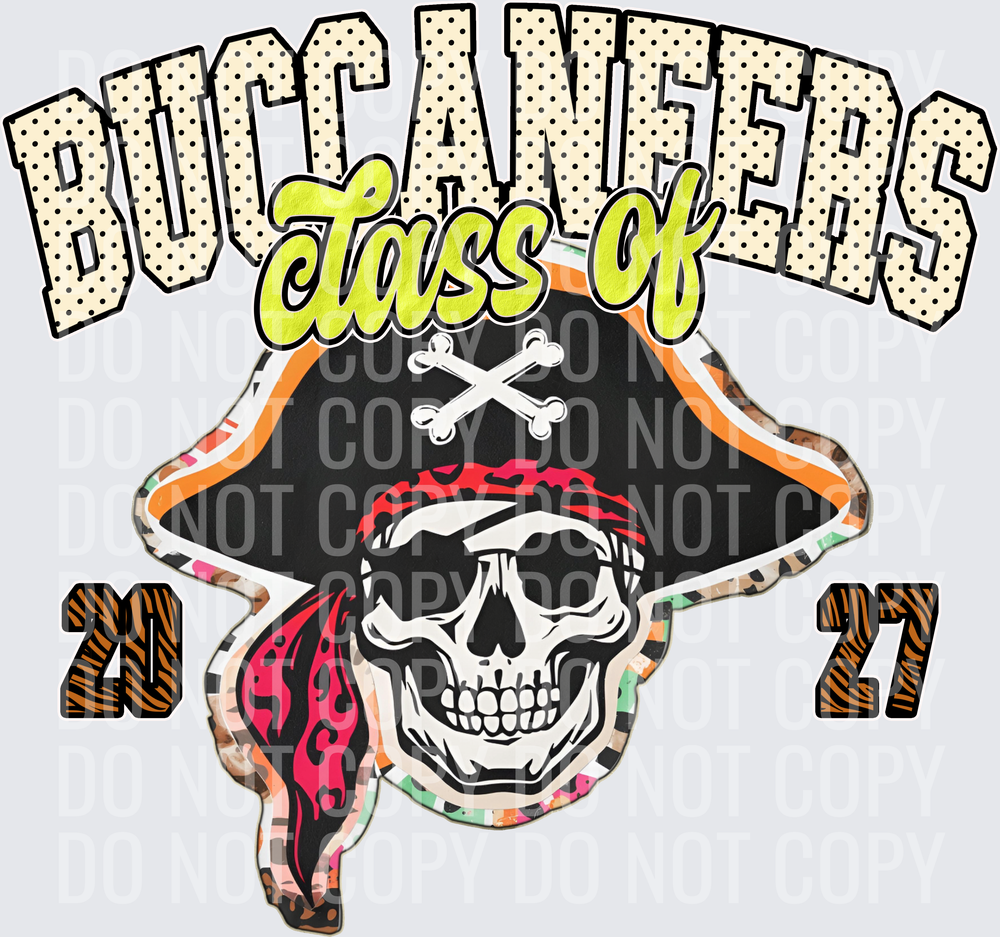 KayndiDesigns 10.26 Class of 2027 Bright Buccaneers