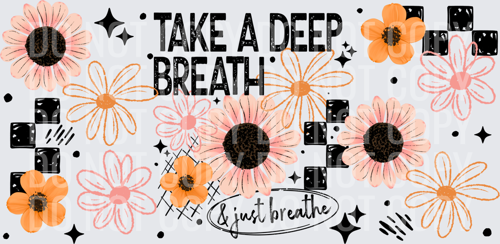 deep breath black 16oz wrap