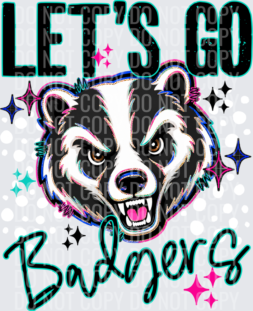 LETS GO MASCOTS BADGERS