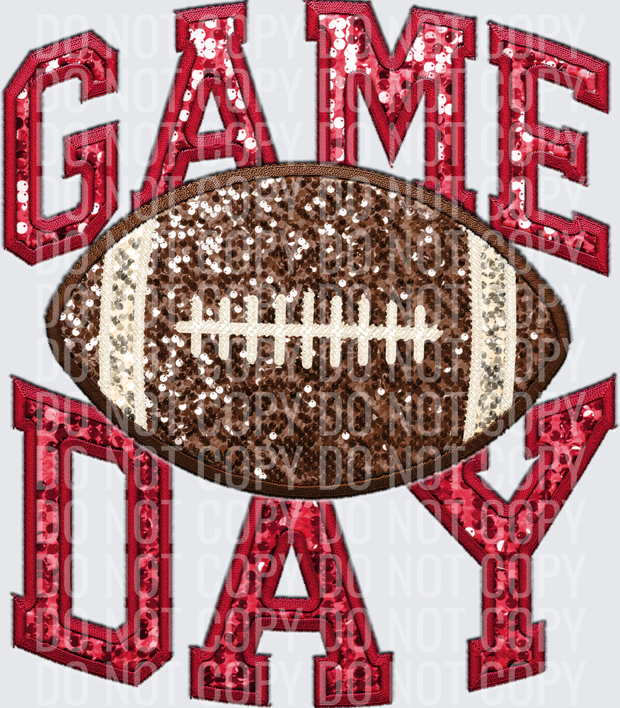 KayndiDesigns 06.26 Game Day Sequin Embriodery 21 Burgundy