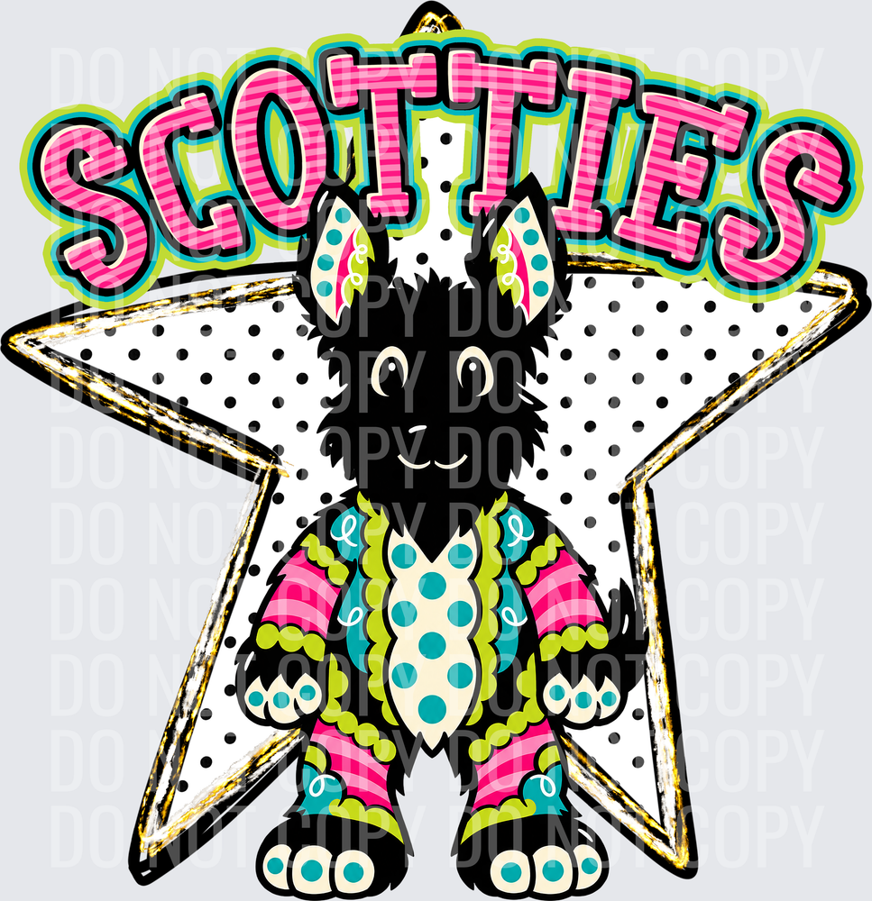 KayndiDesigns 10.26 Pattern Parade Star Scotties