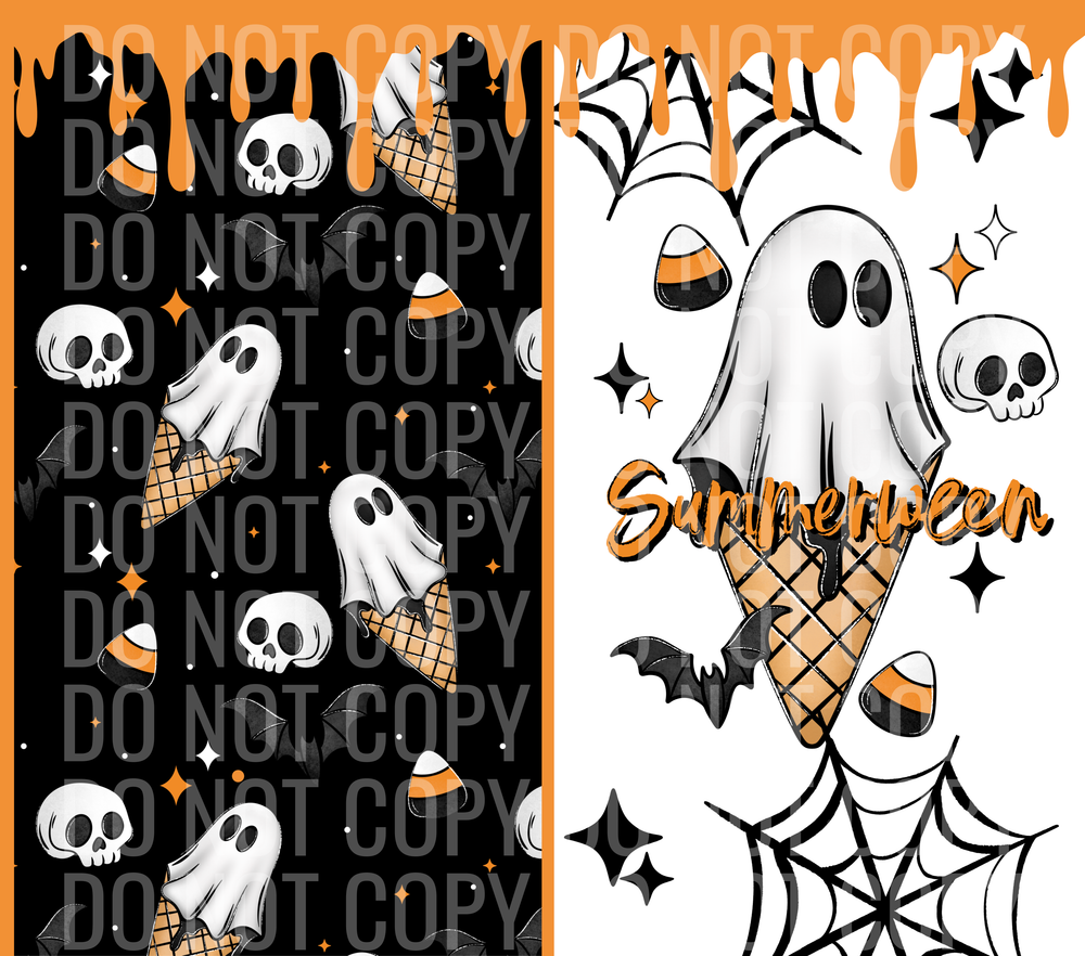 Summerween tumbler wrap