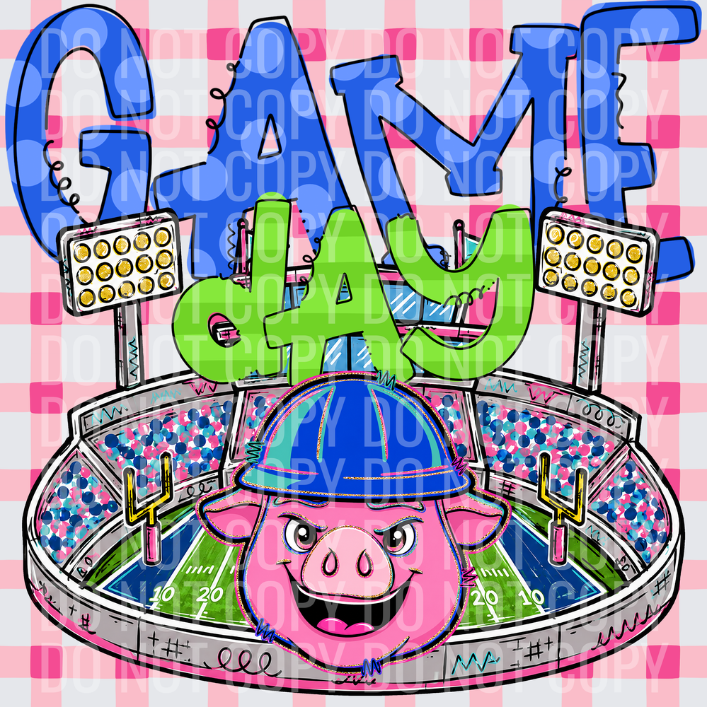 KayndiDesigns 08.26 Game Day Stadium Pigs