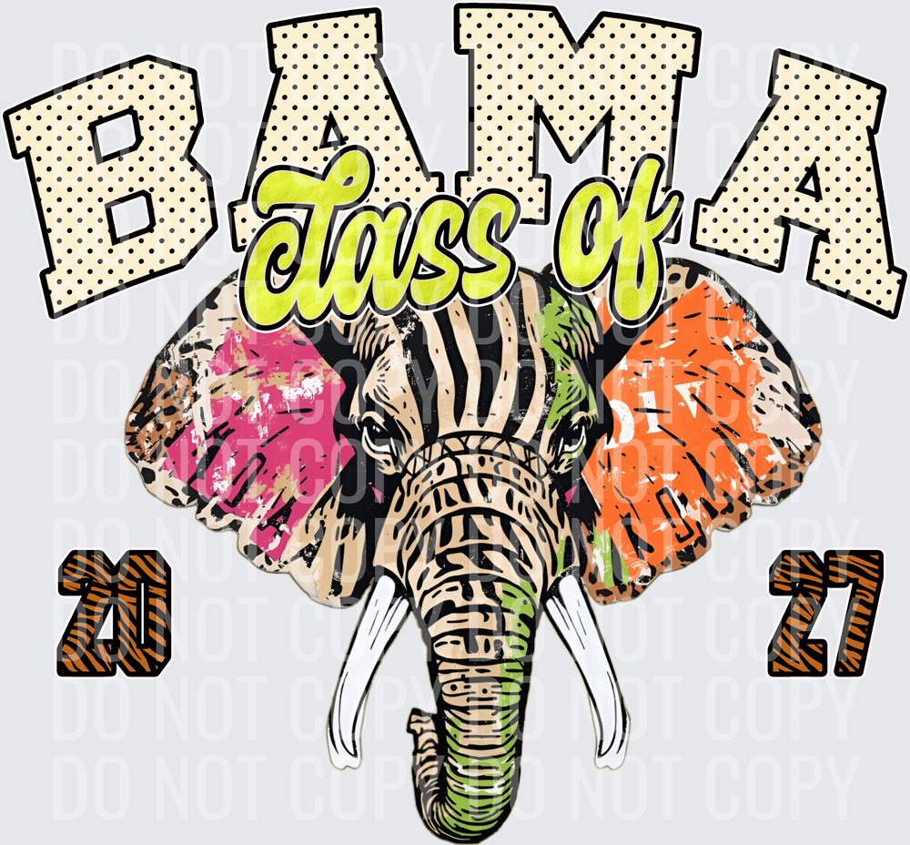 KayndiDesigns 10.26 Class of 2027 Bright Bama