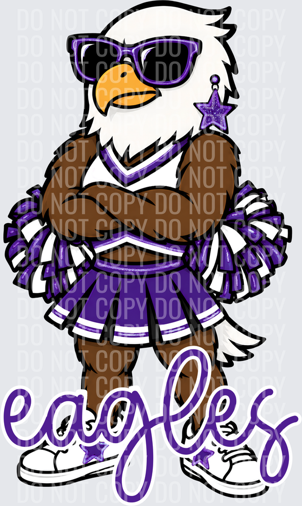 Eagles Cheer Purple